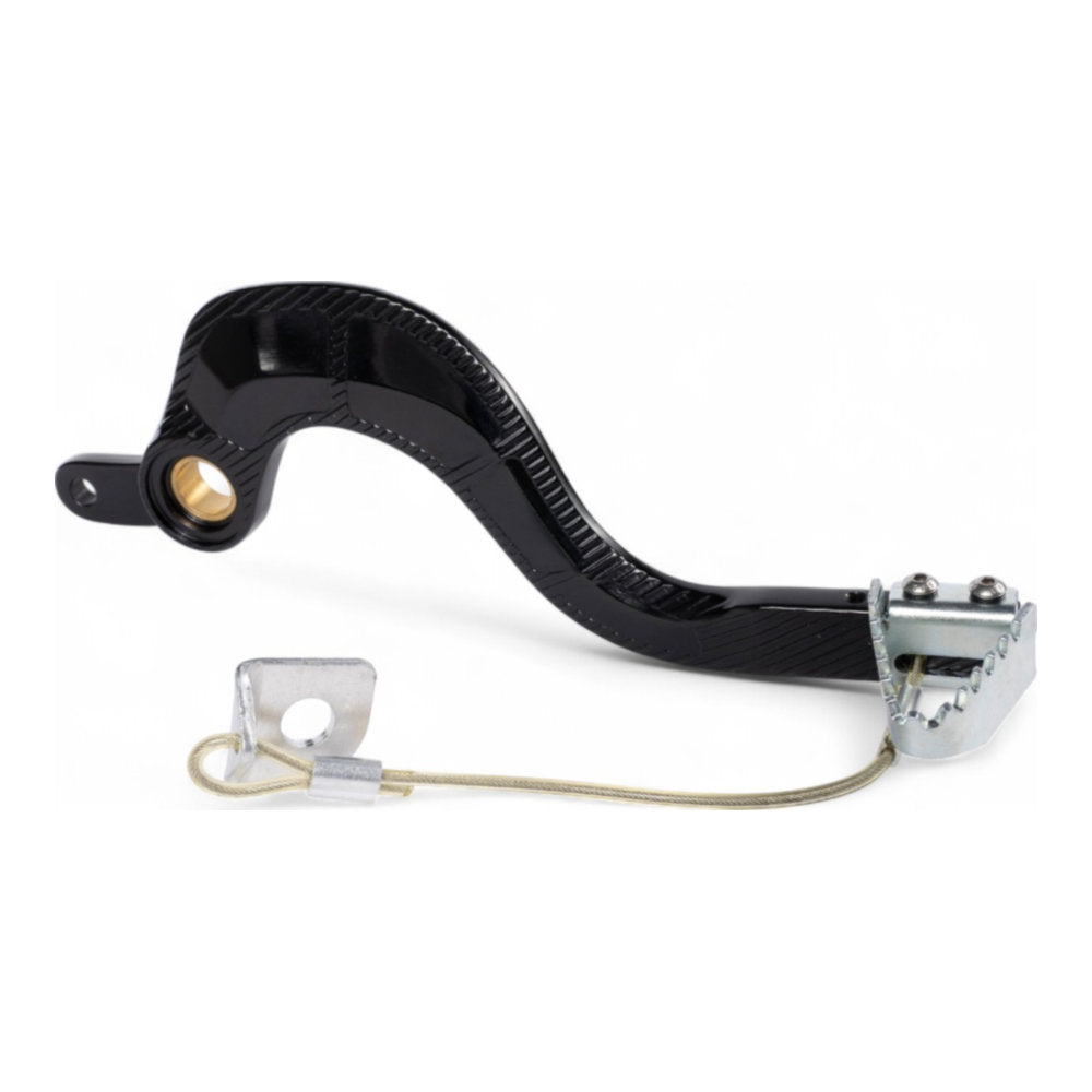 Pedale freno forgiato con puntale in acciaio RMZ 250/450 nero per SUZUKI cod. PDF006N