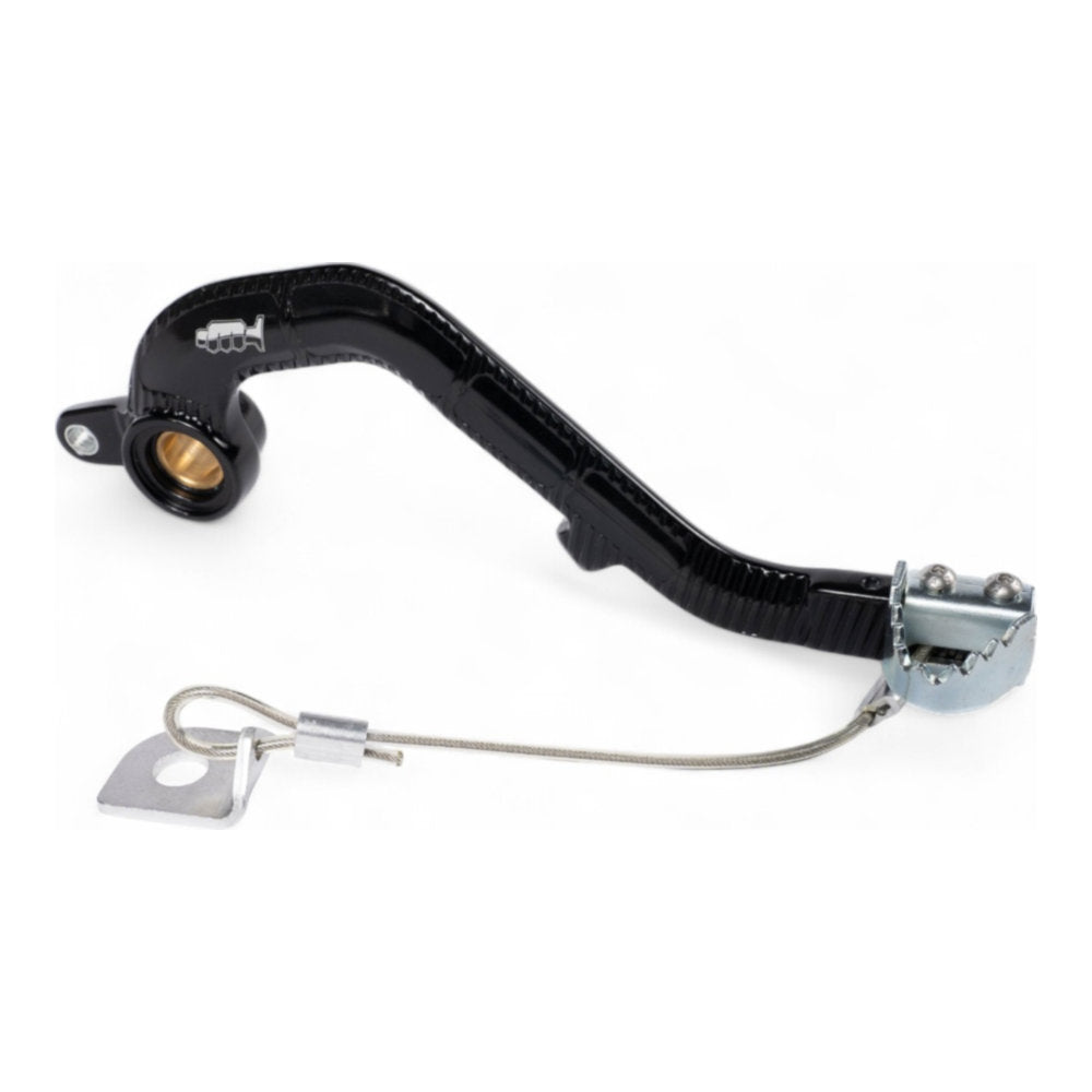 Pedale freno forgiato con puntale in acciaio RM 125 03-12 nero per SUZUKI cod. PDF011N