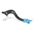 Pedale freno forgiato nero con puntale snodato CNC azzurro per HUSABERG, HUSQVARNA cod. PDS901C