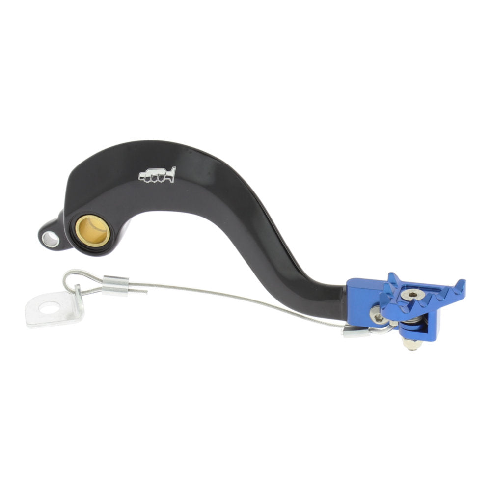 Pedale freno forgiato nero con puntale snodato CNC blu per FANTIC, YAMAHA cod. PDS913B
