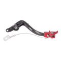 Pedale freno forgiato nero con puntale snodato rosso  EC 250/300 18-19 per GAS GAS cod. PDS921R