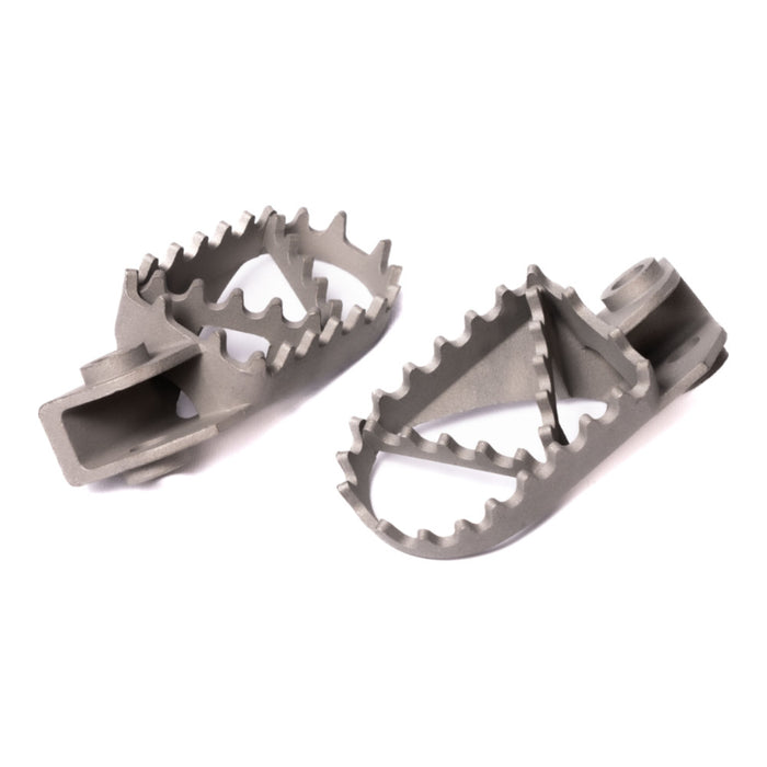 Pedane poggiapiedi in acciaio per BETA, HUSABERG, HUSQVARNA, KTM, SHERCO cod. PE93260