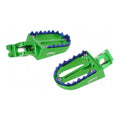 Pedane poggiapiedi in alluminio con denti in titanio per KAWASAKI cod. PER02V