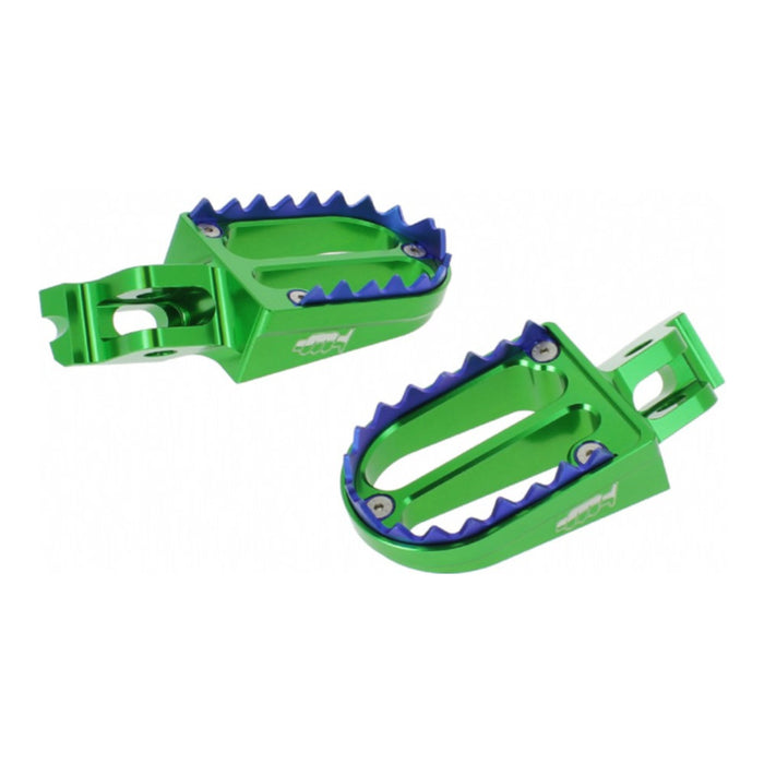 Pedane poggiapiedi in alluminio con denti in titanio per KAWASAKI cod. PER02V