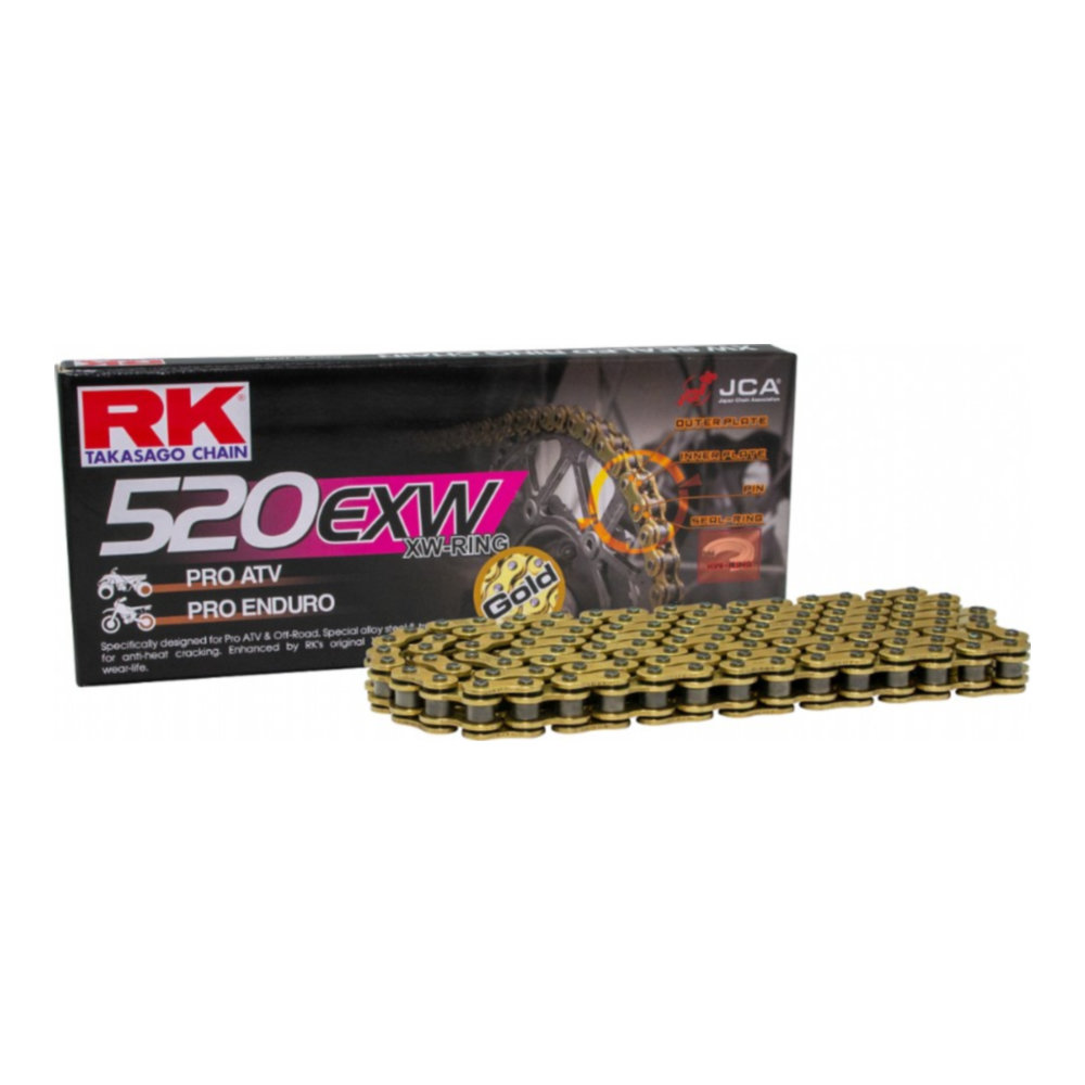 Catena RK 520 EXW - 120 maglie - Oro - con XW-ring cod. RK520EXW120G