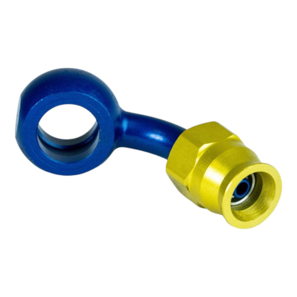Raccordo occhiello piegato a 60° in lega leggera cod. RTF030