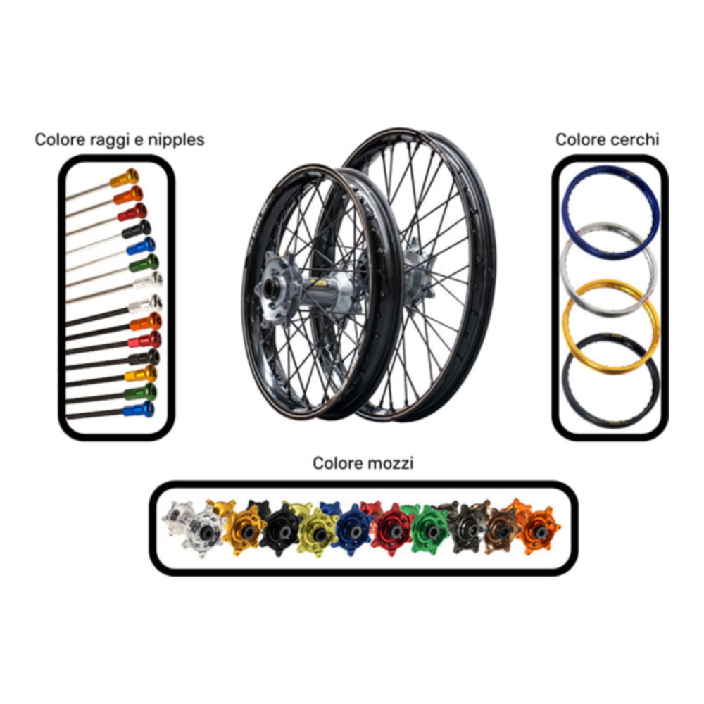Ruota HAAN WHEELS Posteriore 18" x 2,15 per GAS GAS, HUSQVARNA, KTM cod. RC36812