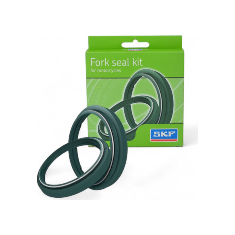 Kit paraolio e parapolvere verdi SKF per forcelle SHOWA 47mm per HONDA, KAWASAKI, SUZUKI cod. SKF47S