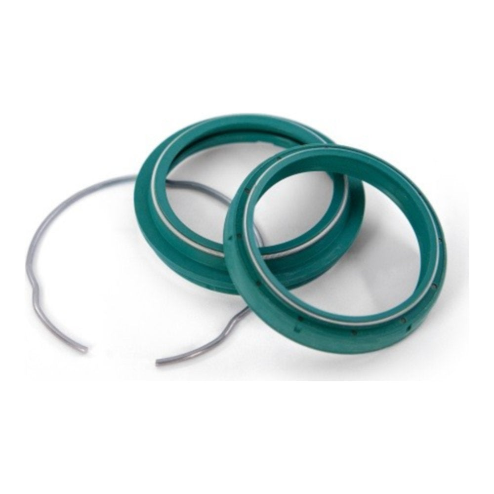 Kit paraolio e parapolvere verdi doppio labbro SKF per forcelle KYB/OHLINS 48mm per BETA, FANTIC, GAS GAS, HUSQVARNA, KAWASAKI, RIEJU cod. SKF48K.HD