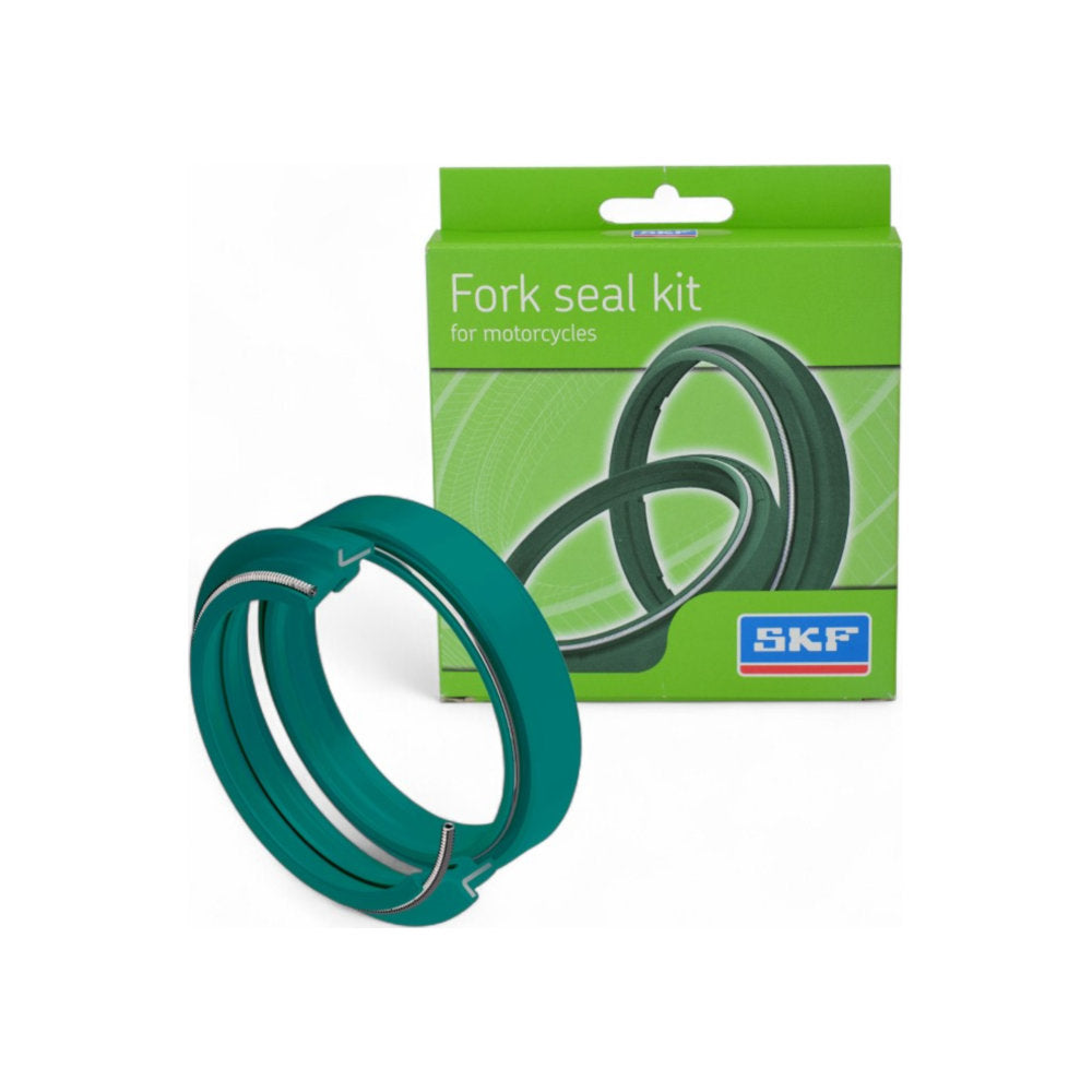Kit paraolio e parapolvere verdi doppio labbro SKF per forcelle WP 48mm per GAS GAS, HUSQVARNA, KTM, SHERCO cod. SKF48W.HD