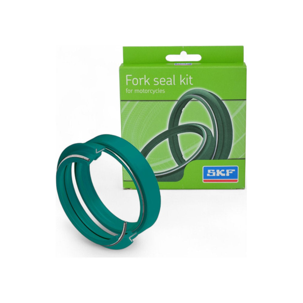 Kit paraolio e parapolvere verdi doppio labbro SKF per forcelle SHOWA 49mm per HONDA, KAWASAKI, KOVE, SUZUKI cod. SKF49S.HD