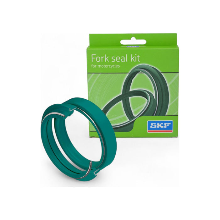 Kit paraolio e parapolvere verdi doppio labbro SKF per forcelle SHOWA 49mm per HONDA, KAWASAKI, KOVE, SUZUKI cod. SKF49S.HD
