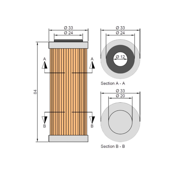 Filtro olio TWIN AIR per GAS GAS, HUSABERG, HUSQVARNA, KAWASAKI, KTM cod. TW140019