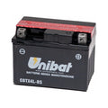 Batteria UNIBAT MF CBTX4L-BS  /  YTX4L-BS per GILERA, HUSABERG, HUSQVARNA, KTM, KYMCO, PIAGGIO, SUZUKI, YAMAHA cod. UB001MF