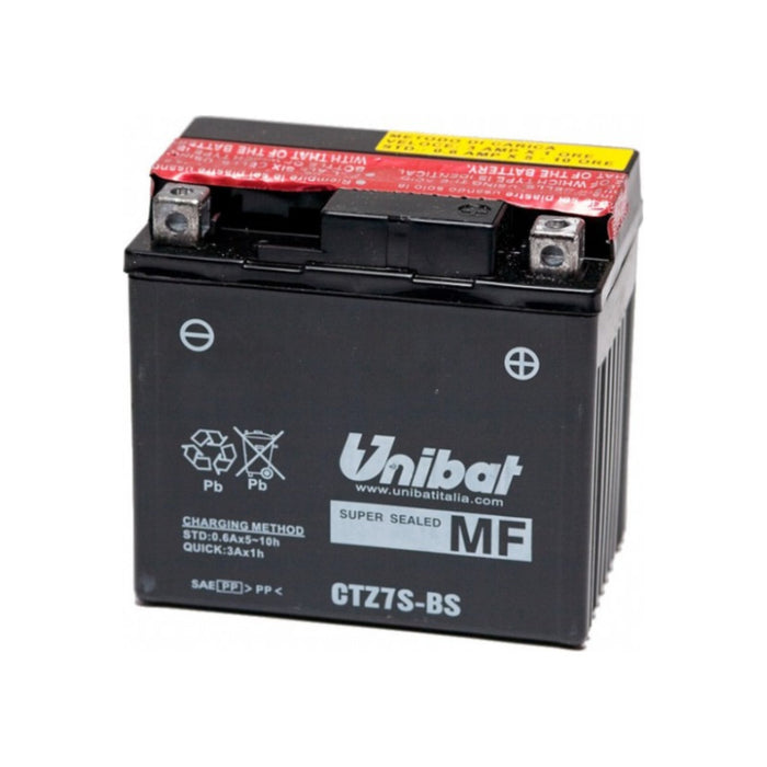 Batteria UNIBAT MF CTZ7S-BS  /  YTZ7-S per BMW, GAS GAS, HONDA, HUSABERG, HUSQVARNA, KAWASAKI, YAMAHA cod. UB005MF