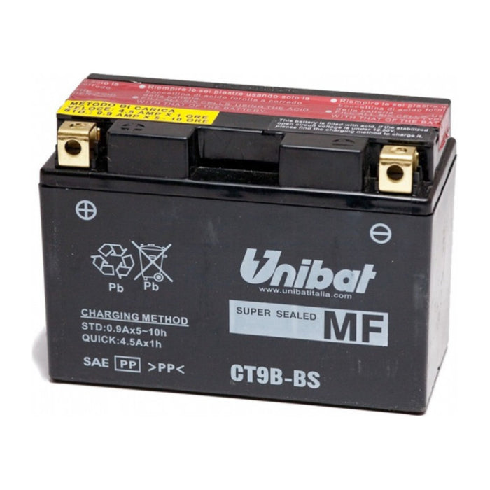 Batteria UNIBAT MF CT9B-BS  /  YT9B-BS per YAMAHA cod. UB008MF