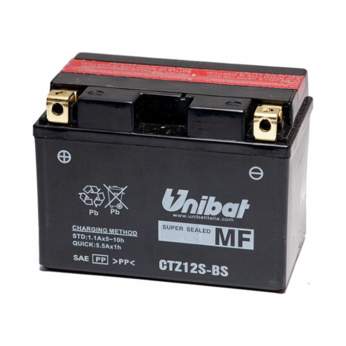 Batteria UNIBAT MF CTZ12S-BS  /  YTZ12-S per HONDA, YAMAHA cod. UB014MF