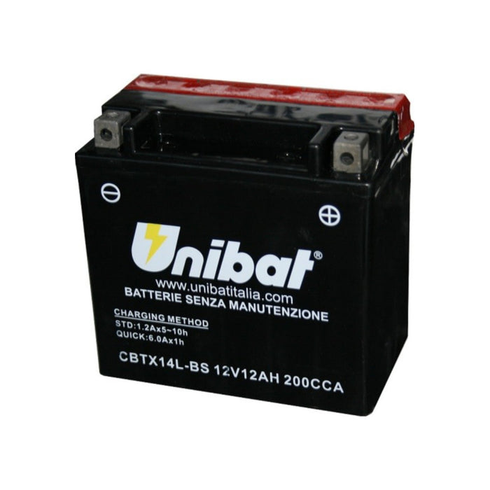 Batteria UNIBAT MF CBTX14L-BS  /  YTX14L-BS per HARLEY DAVIDSON cod. UB017MF