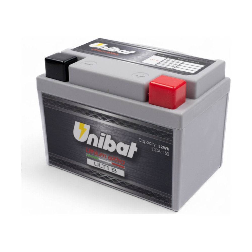 Batteria UNIBAT Lithium Extra per APRILIA, BETA, BMW, DERBI, FANTIC, GAS GAS, GILERA, HONDA, HUSABERG, HUSQVARNA, KAWASAKI, KTM, KYMCO cod. UB601LI