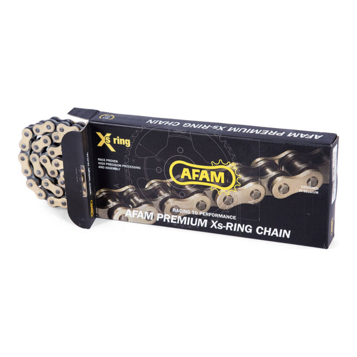 Catena AFAM 520 XRR3 - 118 maglie - Oro/nero -  con XS-ring cod. A520XRR3118G