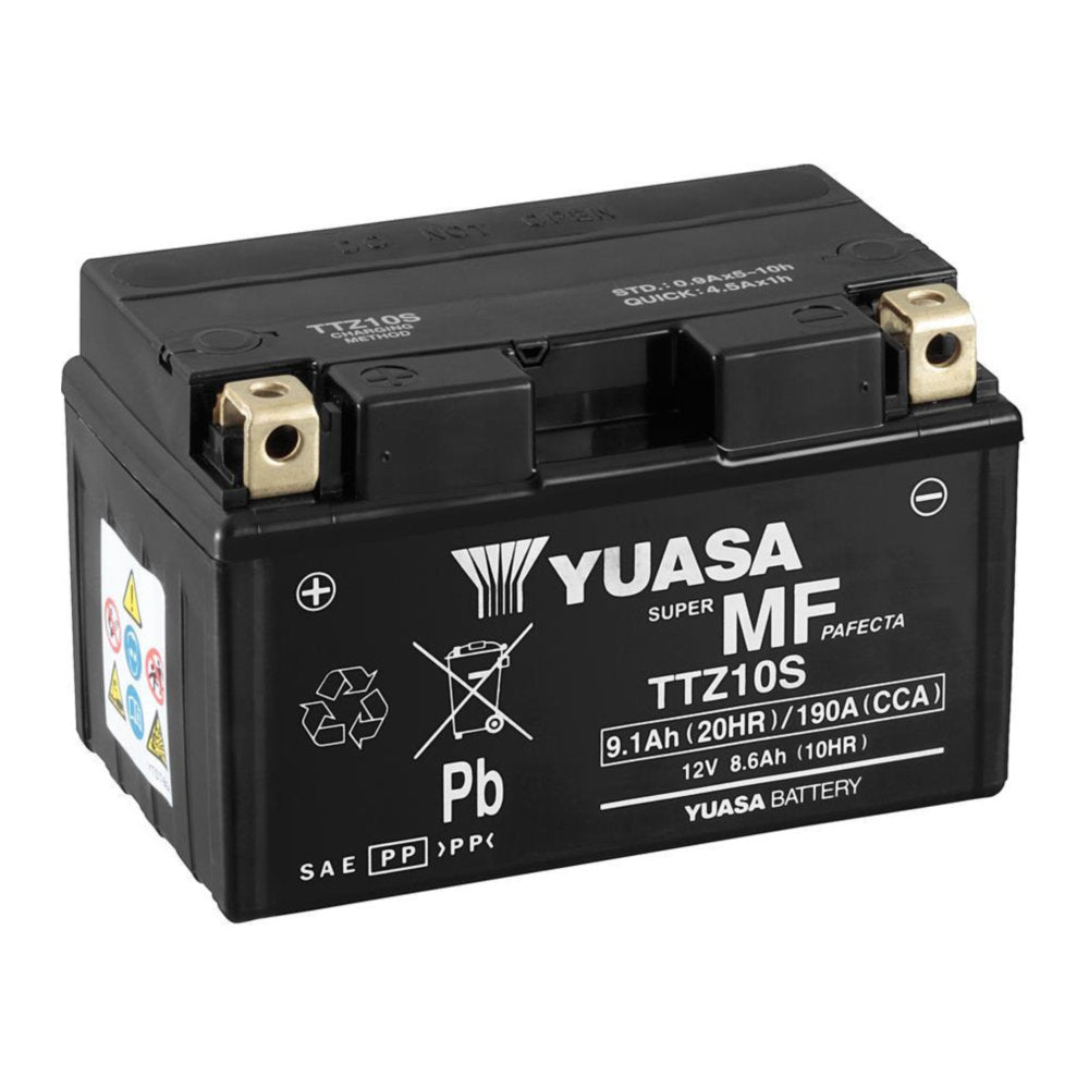Batteria YUASA TTZ10 -S per BMW, HONDA, HUSQVARNA, KAWASAKI, KTM, KYMCO, MV AGUSTA, YAMAHA cod. YU5910